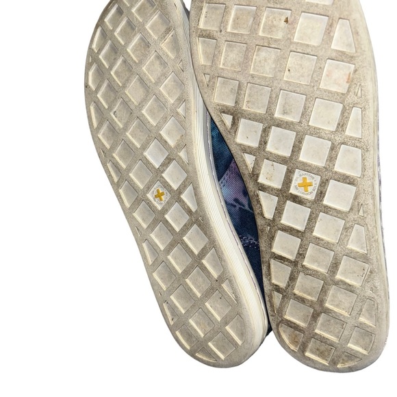 Dr Martens Hackney Acid scrunch washed Canvas Denim tie dye shoes size 10 hi top - Picture 6 of 6